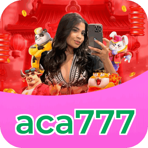 Interface do aplicativo aca777 mostrando jogos disponíveis no iOS e Android